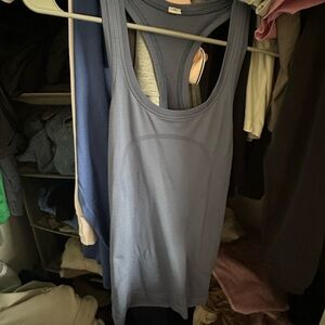 Lululemon Swiftly Tank oasis blue Hip length